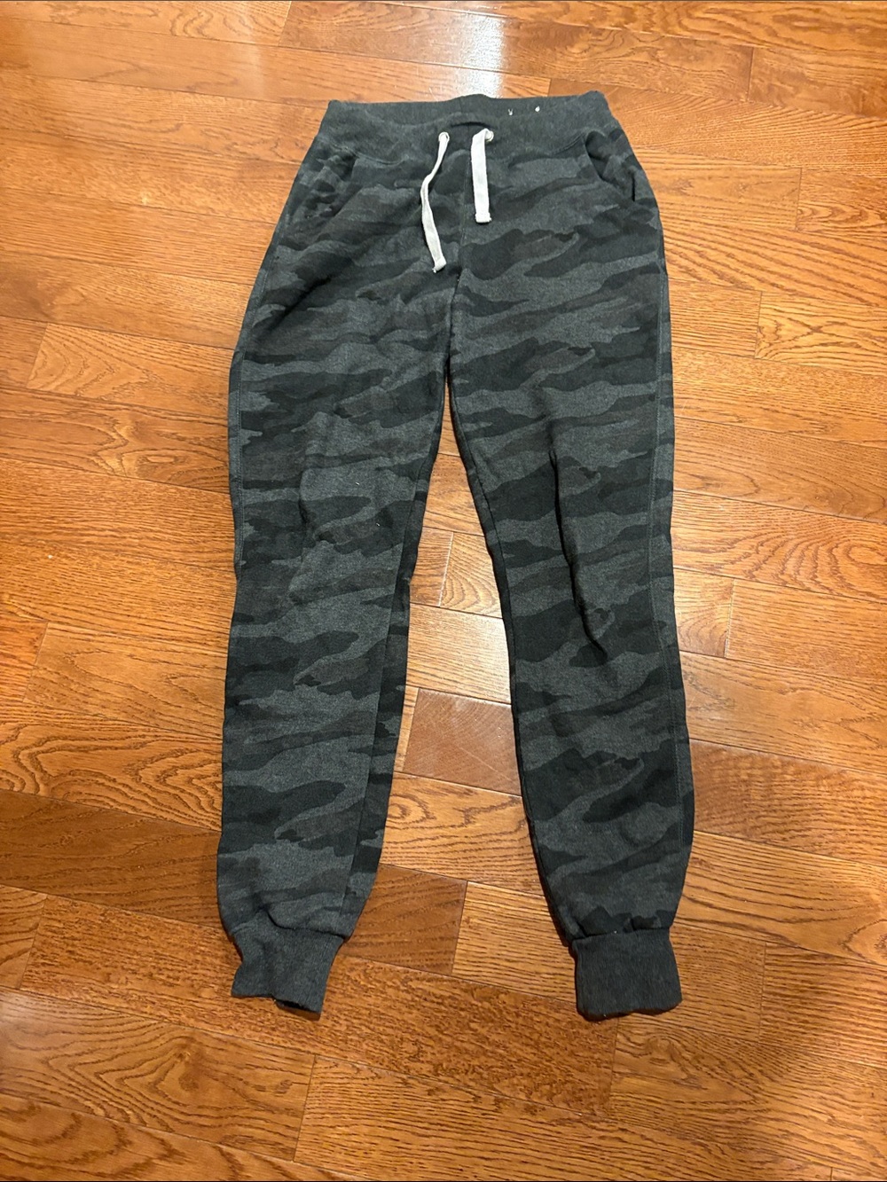 Women’s Charcoal Camo Jogger Sweatpants - Comfortable Everyday Bottoms